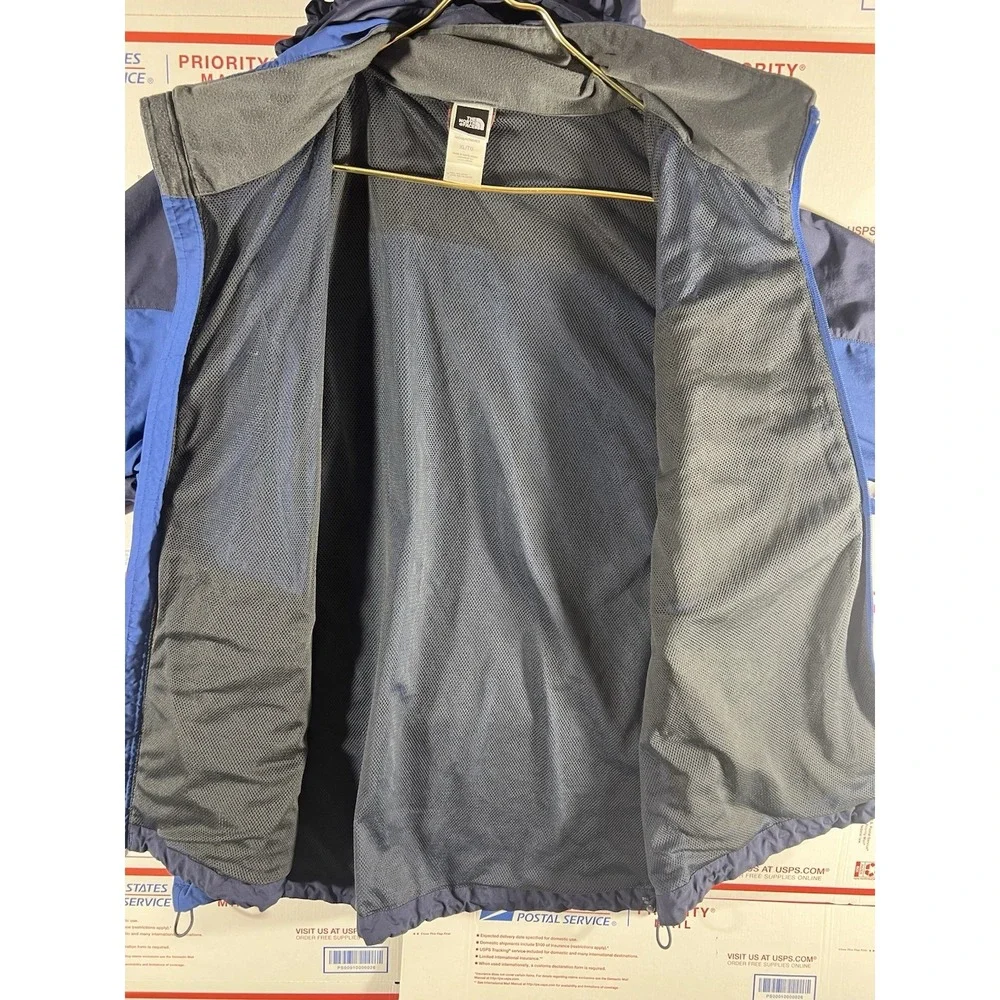 Vintage The North Face Hydrenalite Shell Hoodie Hoody Jacket Blue Grey Men's‎ XL